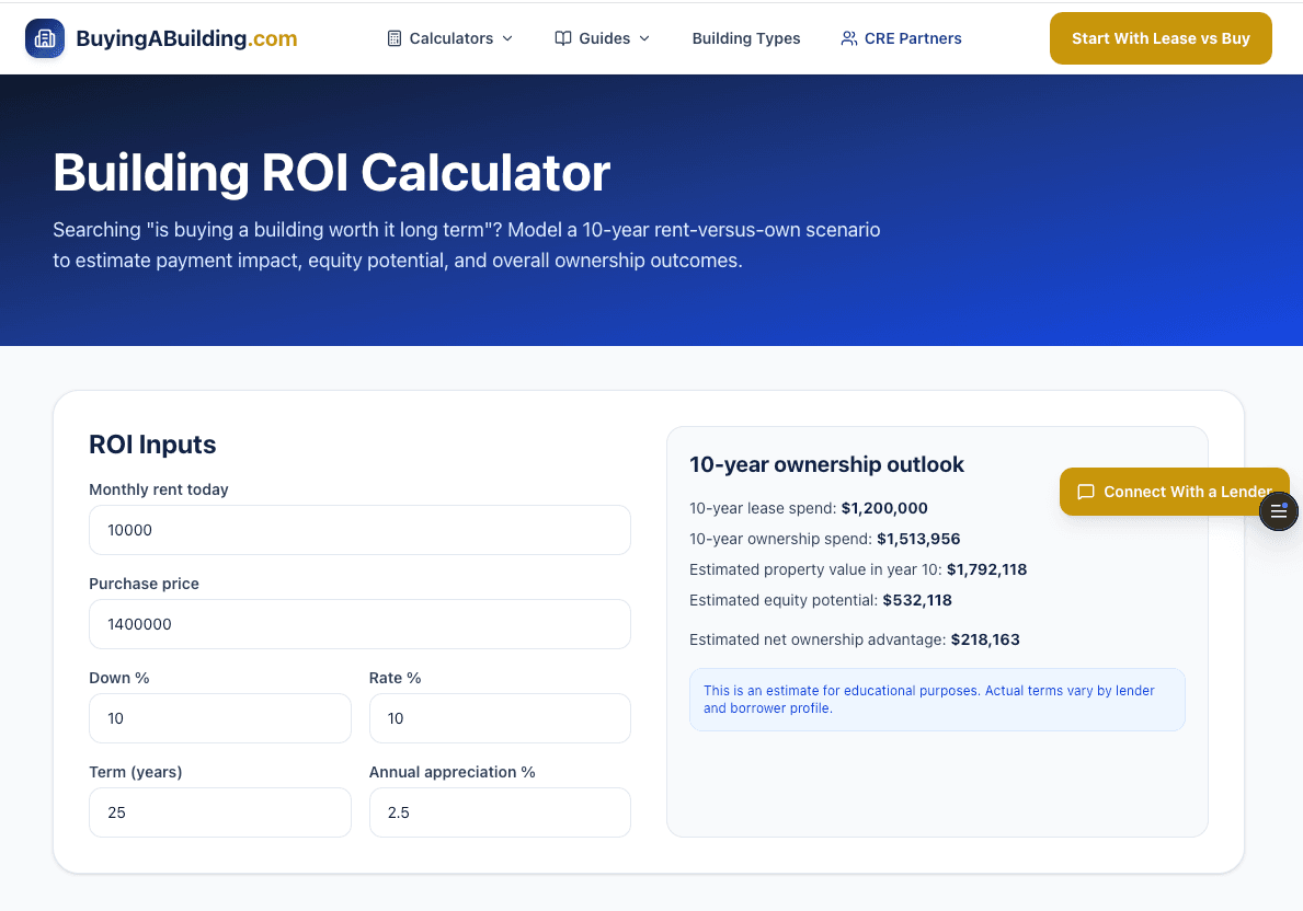 BuyingABuilding content page screenshot